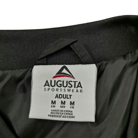 Augusta Sportswear Micro Poly Windshirt Mens Medium Black Water Resistant - Picture 11 of 12